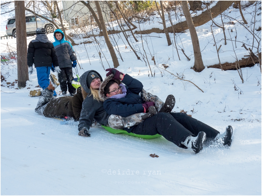 14-150mm f4.0-5.6 Zuiko lens,15 degrees and breezy,Bordentown,Federal St.,January 2017,Lime Kiln Alley Hill,NJ,Olympus OM-D E-M5II,Photo By Deirdre Ryan Photography www.deirdreryanphotography.com,friends and neighbors,sledding Sunday,sunny,